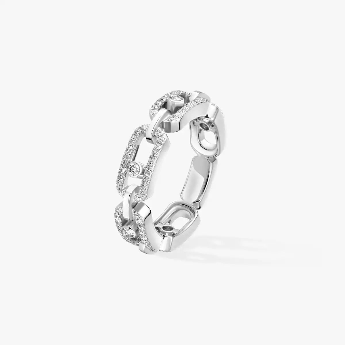 [Eterna Jewels]Move Link Pave_-Set Diamond Ring in Gold