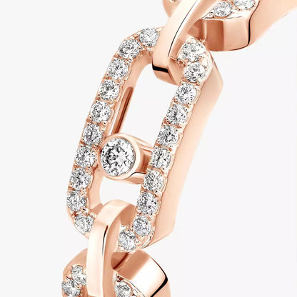 [Eterna Jewels]Move Link Pave_-Set Diamond Ring in Gold