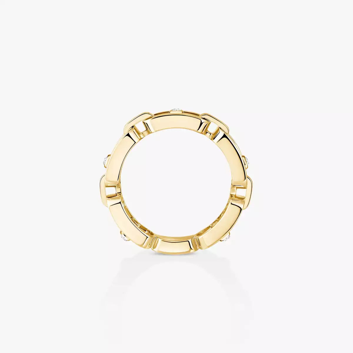 [Eterna Jewels]Move Link Pave_-Set Diamond Ring in Gold