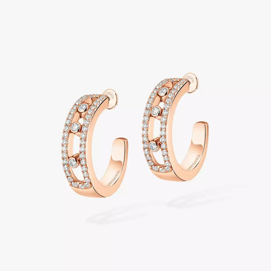 [Eterna Jewels]Diamond Pave_ Hoop Earrings Move