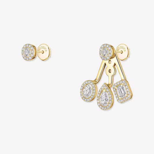[Eterna Jewels] My Twin Trio  Diamond Earrings