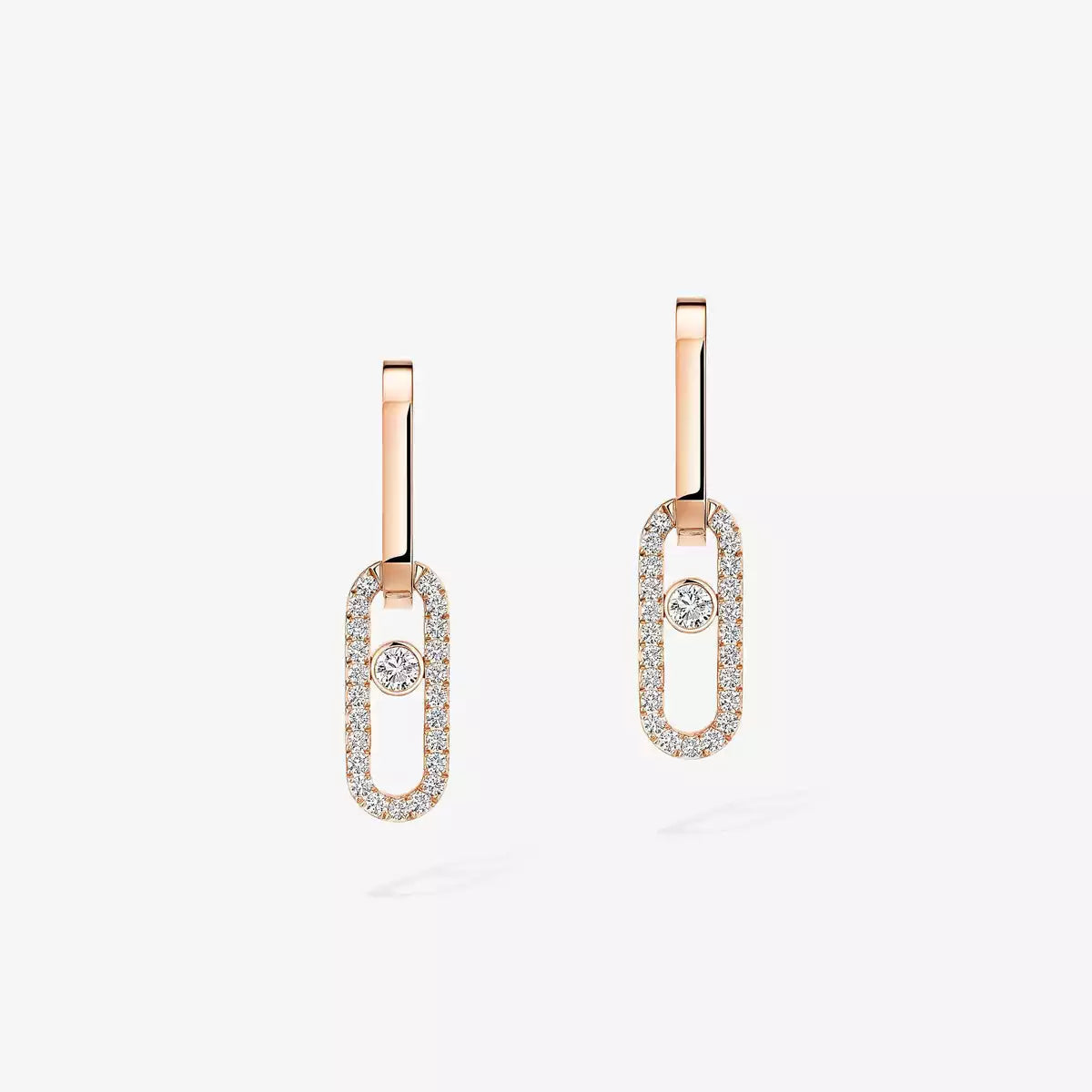 [Eterna Jewels]Move Link Diamond Earrings
