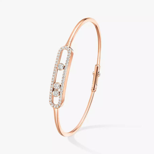 [Eterna Jewels]Move Pavé Diamond Bangle Bracelet M