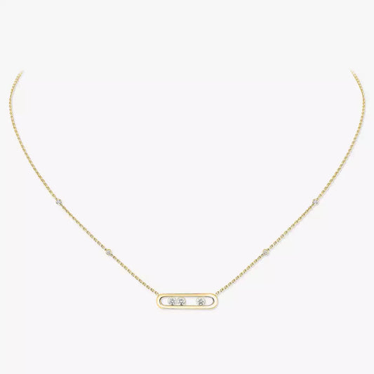 [Eterna Jewels] Baby Move Gold Diamond Necklace