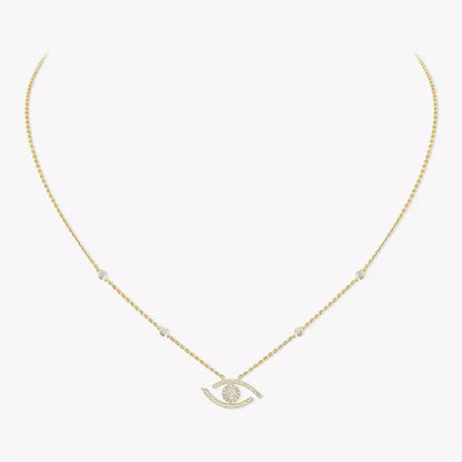 [Eterna Jewels]Pave_ Diamond Necklace Lucky Eye