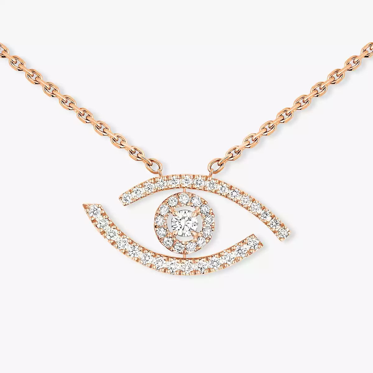 [Eterna Jewels]Pave_ Diamond Necklace Lucky Eye