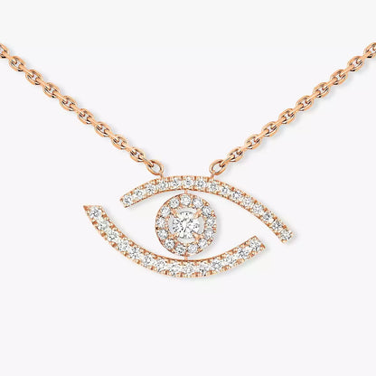 [Eterna Jewels]Pave_ Diamond Necklace Lucky Eye