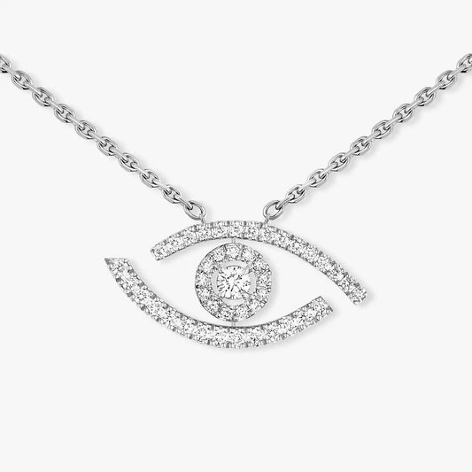 [Eterna Jewels]Pave_ Diamond Necklace Lucky Eye