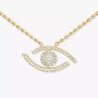 [Eterna Jewels]Pave_ Diamond Necklace Lucky Eye