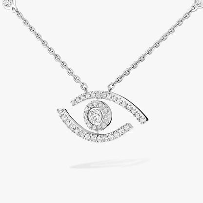 [Eterna Jewels]Pave_ Diamond Necklace Lucky Eye