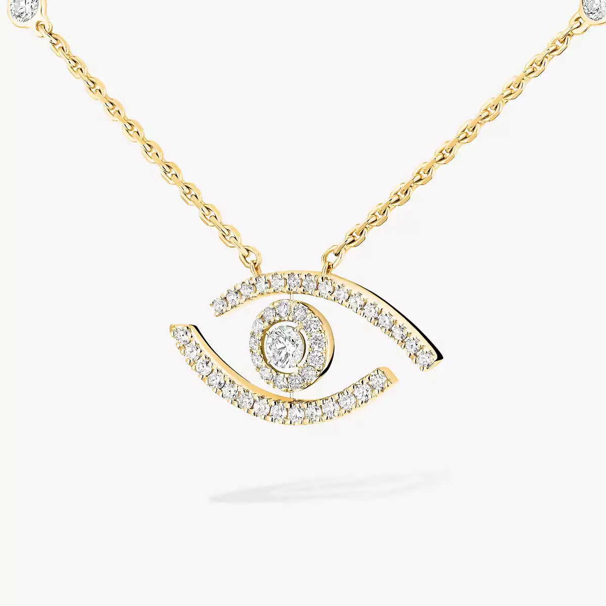 [Eterna Jewels]Pave_ Diamond Necklace Lucky Eye
