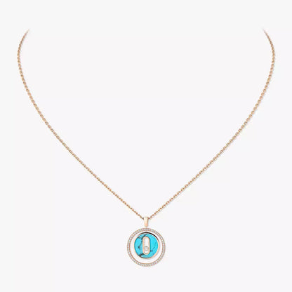 [Eterna Jewels]Lucky Move Diamond Necklace in Rose Gold and White Mother-of-Pearl
