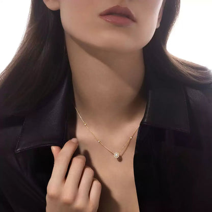 [Eterna Jewels]Diamond Necklace 0,20ct Brilliant Shape Joy