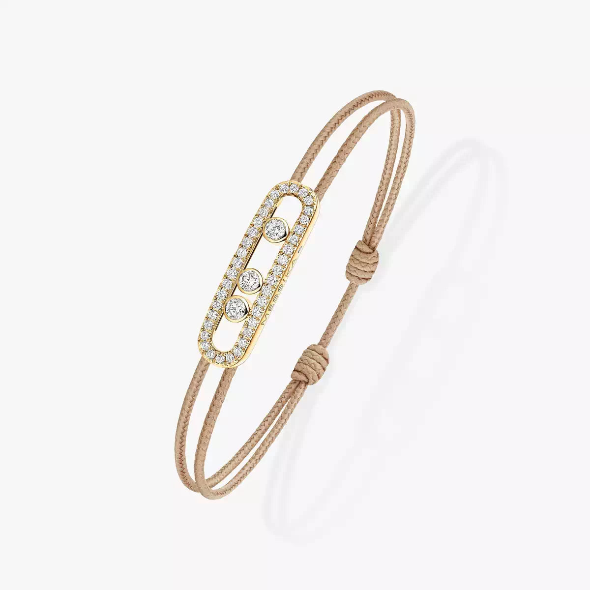 [Eterna Jewels]MK Care(s) pink cord pavé bracelet