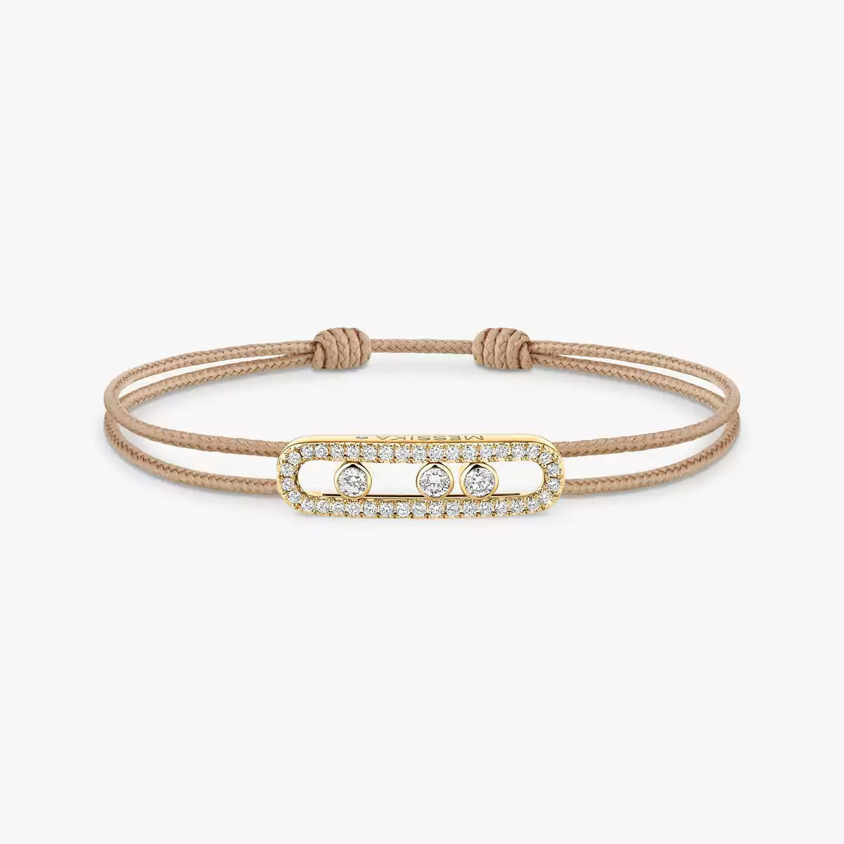 [Eterna Jewels]MK Care(s) pink cord pavé bracelet