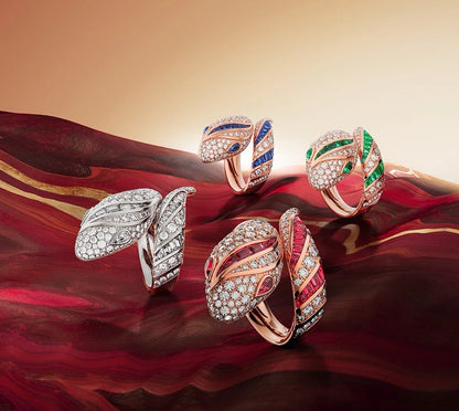 [Eterna Jewels]BRAND NEW LUXURY RED SNAKE RING