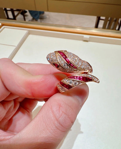 [Eterna Jewels]BRAND NEW LUXURY RED SNAKE RING