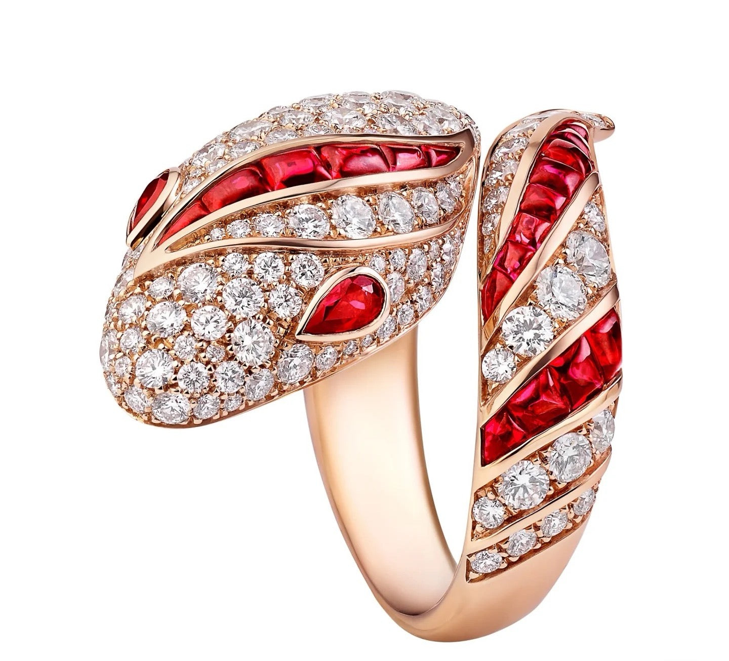 [Eterna Jewels]BRAND NEW LUXURY RED SNAKE RING