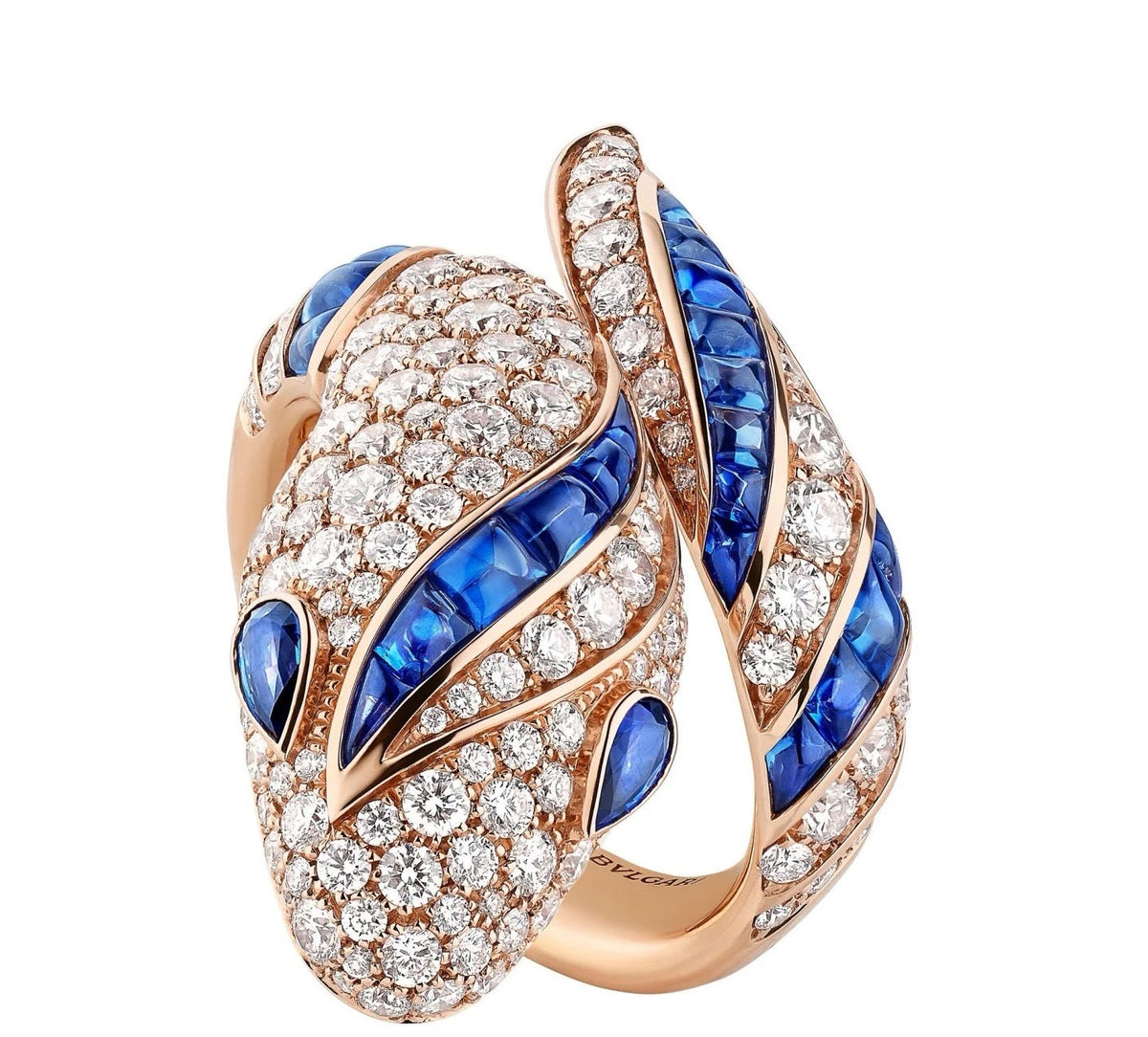 [Eterna Jewels]BRAND NEW LUXURY BLUE SNAKE RING