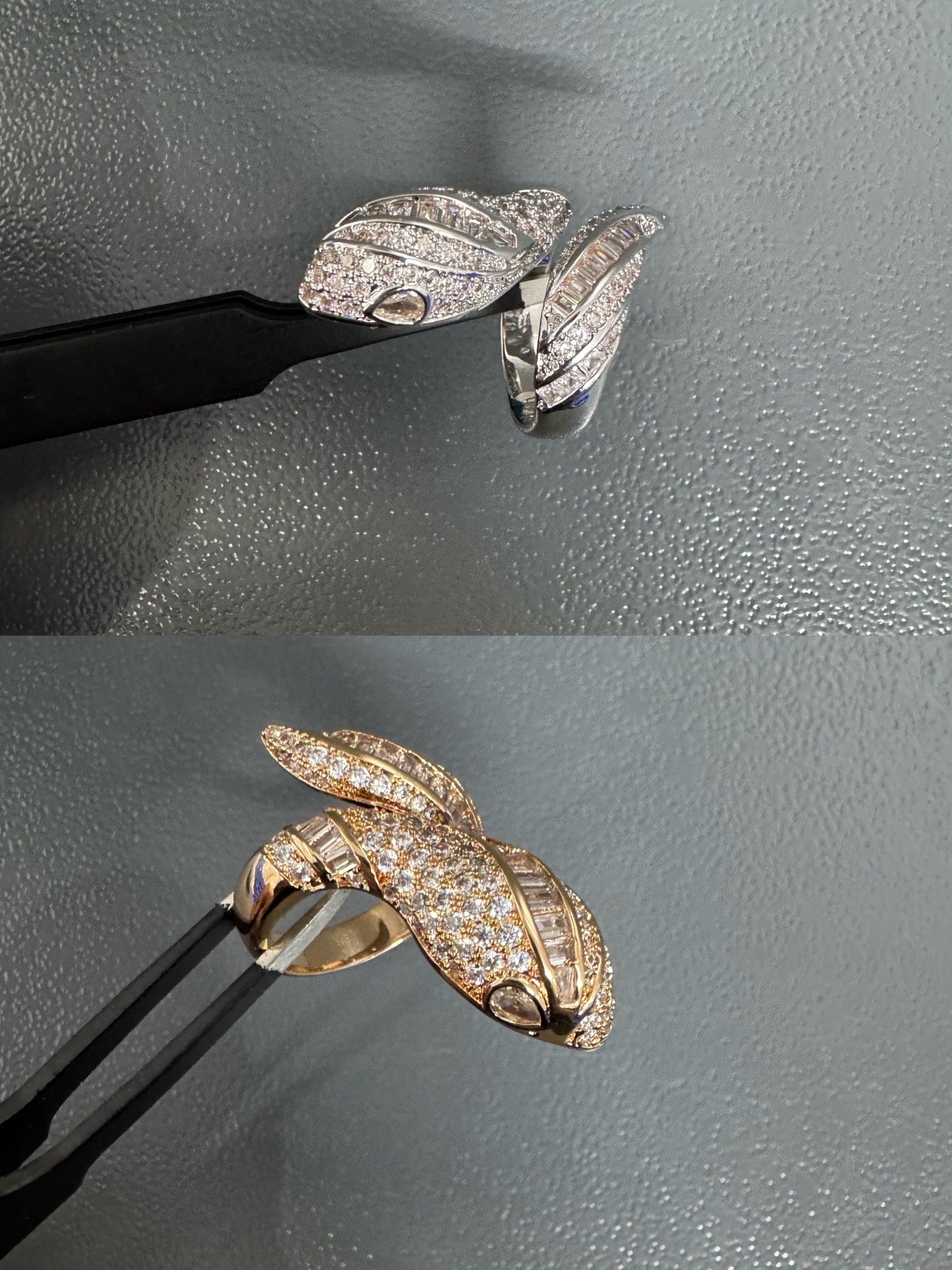 [Eterna Jewels]BRAND NEW LUXURY SILVER SNAKE RING