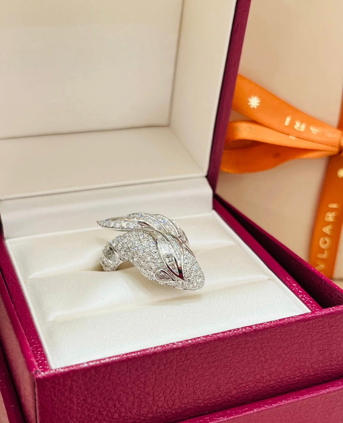 [Eterna Jewels]BRAND NEW LUXURY SILVER SNAKE RING