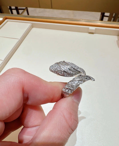 [Eterna Jewels]BRAND NEW LUXURY SILVER SNAKE RING