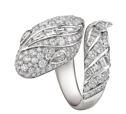 [Eterna Jewels]BRAND NEW LUXURY SILVER SNAKE RING