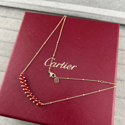 [Eterna Jewels]NEW STUD COLORED GEM PENDANT NECKLACE