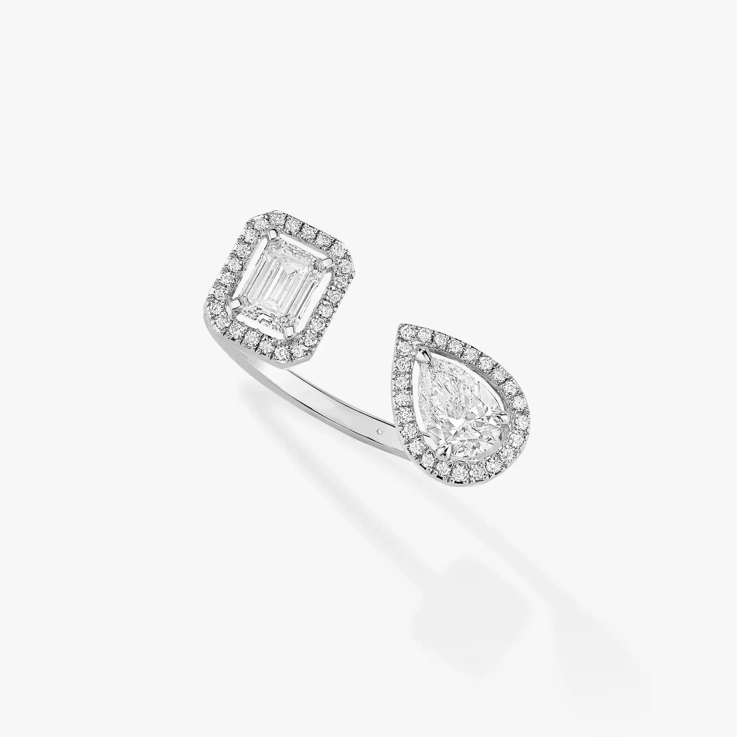[Eterna Jewels]MY TWIN TOI & MOI SILVER DIAMOND RING