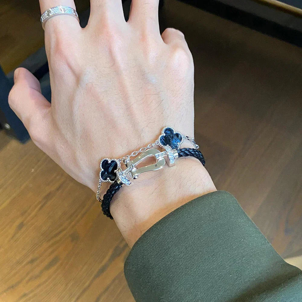 [Eterna Jewels]CLOVER 5 MOTIF PIETERSITE BRACELET COLLECTION