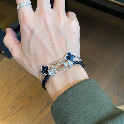 [Eterna Jewels]CLOVER 5 MOTIF PIETERSITE BRACELET COLLECTION