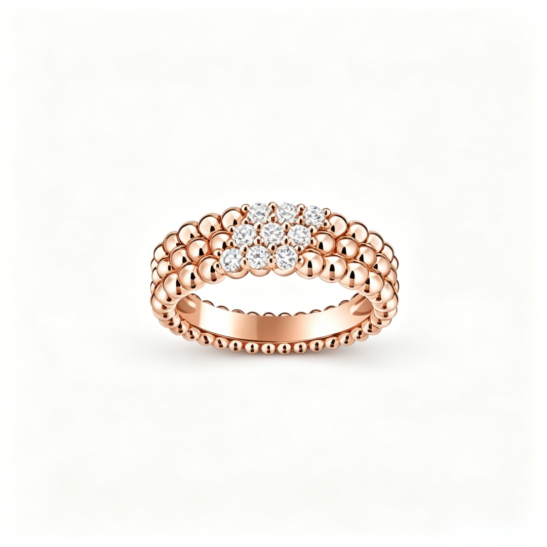 [Eterna Jewels] THREE-ROW DIAMOND RING