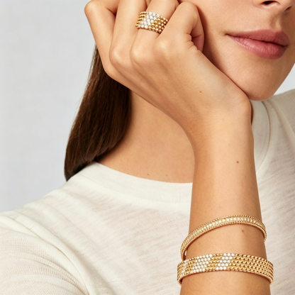 [Eterna Jewels]  FIVE-ROW DIAMOND BRACELET