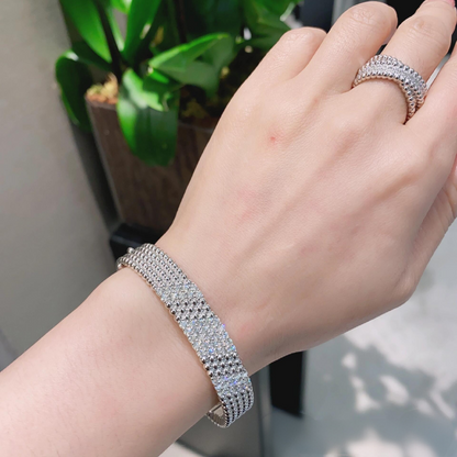 [Eterna Jewels]  FIVE-ROW DIAMOND BRACELET