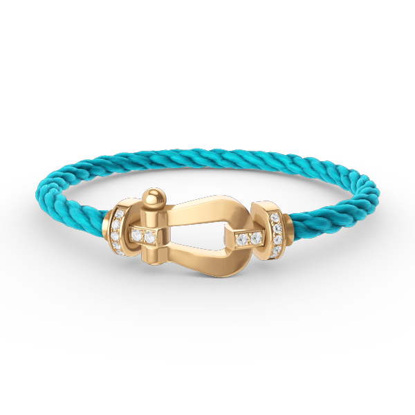 [Eterna Jewels]FORCE LARGE HORSESHOE HALF DIAMOND BRACELET GOLD