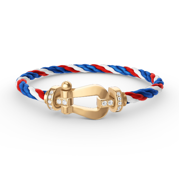 [Eterna Jewels]FORCE LARGE HORSESHOE HALF DIAMOND BRACELET GOLD