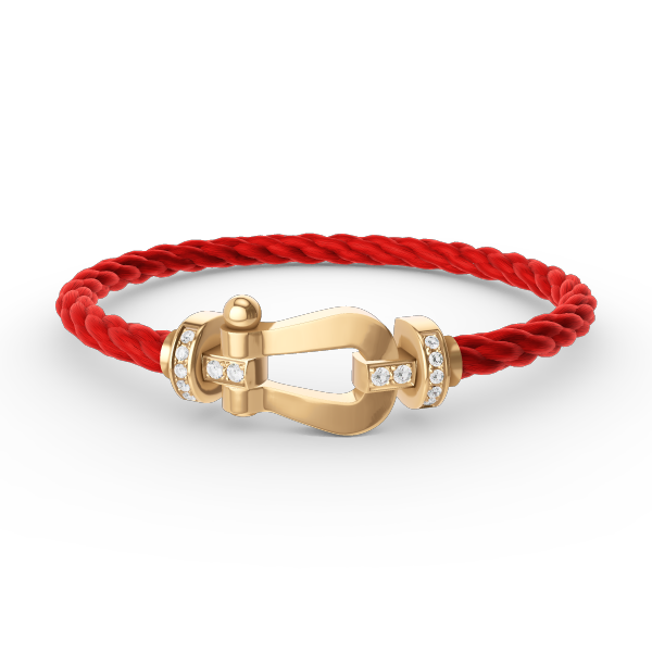 [Eterna Jewels]FORCE LARGE HORSESHOE HALF DIAMOND BRACELET GOLD
