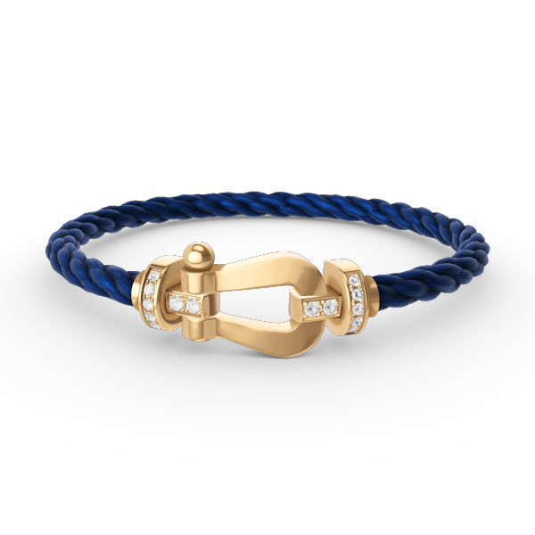 [Eterna Jewels]FORCE LARGE HORSESHOE HALF DIAMOND BRACELET GOLD