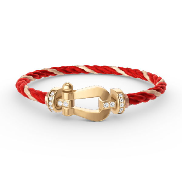 [Eterna Jewels]FORCE LARGE HORSESHOE HALF DIAMOND BRACELET GOLD