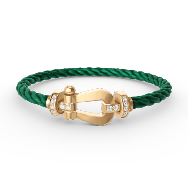 [Eterna Jewels]FORCE LARGE HORSESHOE HALF DIAMOND BRACELET GOLD