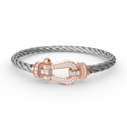 [Eterna Jewels]FORCE LARGE HORSESHOE FULL DIAMOND BRACELET ROSE GOLD