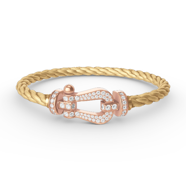 [Eterna Jewels]FORCE LARGE HORSESHOE FULL DIAMOND BRACELET ROSE GOLD