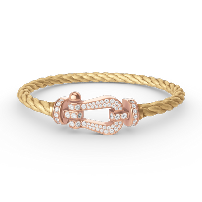 [Eterna Jewels]FORCE LARGE HORSESHOE FULL DIAMOND BRACELET ROSE GOLD