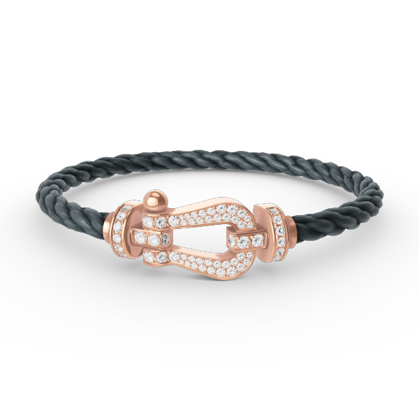 [Eterna Jewels]FORCE LARGE HORSESHOE FULL DIAMOND BRACELET ROSE GOLD