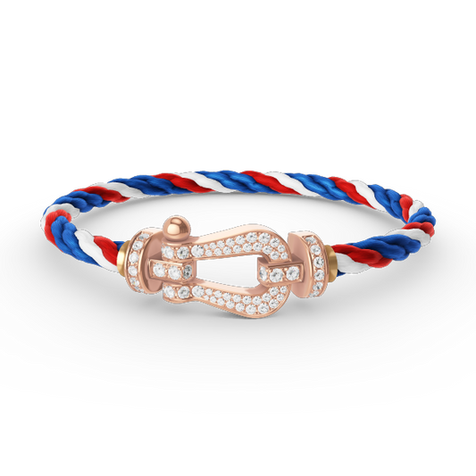 [Eterna Jewels]FORCE LARGE HORSESHOE FULL DIAMOND BRACELET ROSE GOLD