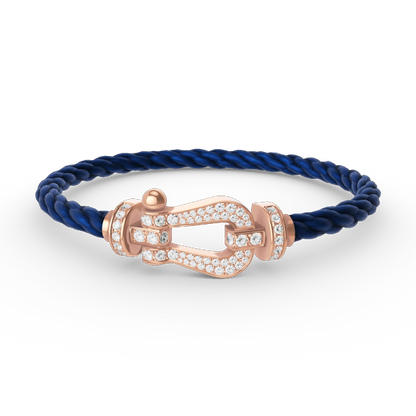 [Eterna Jewels]FORCE LARGE HORSESHOE FULL DIAMOND BRACELET ROSE GOLD
