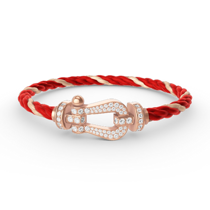 [Eterna Jewels]FORCE LARGE HORSESHOE FULL DIAMOND BRACELET ROSE GOLD
