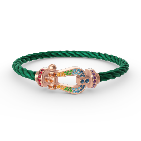 [Eterna Jewels]FORCE LARGE HORSESHOE  COLORED DIAMOND BRACELET ROSE GOLD
