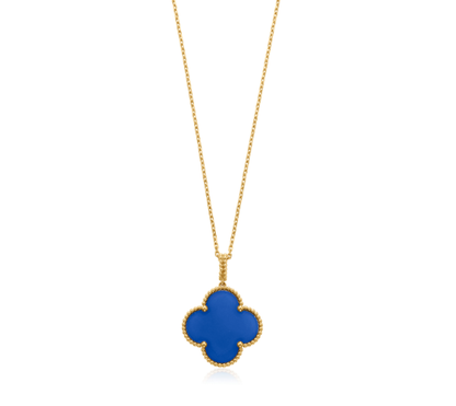 [Eterna Jewels]CLOVER 25MM NECKLACE TURQUOISE ROSE GOLD