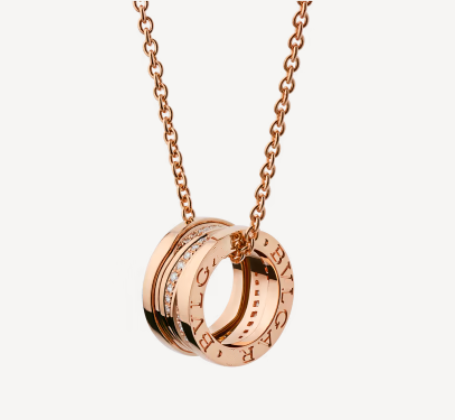 [Eterna Jewels]ZERO 1 PINK GOLD DIAMOND NECKLACE